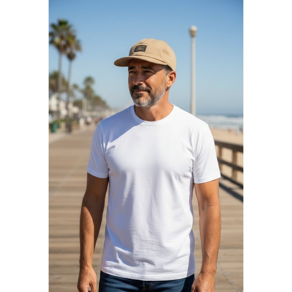 Katin Custom Surf Trunks Strapback Hat Tan Herringbone Surf Cap Adjustable